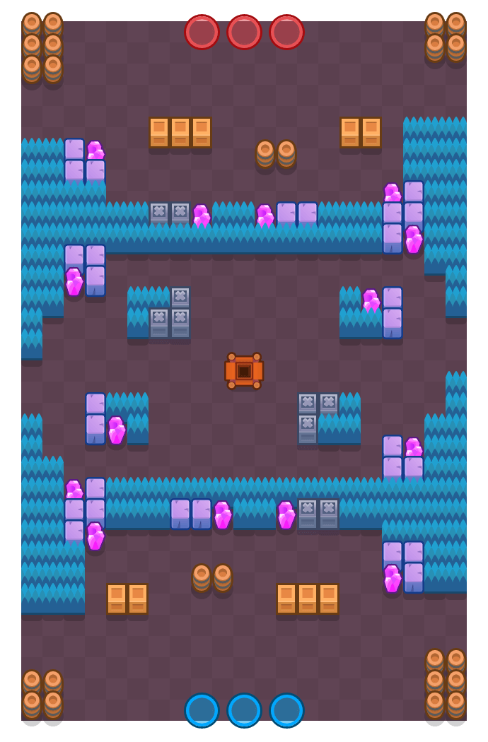 Mina rocosa is a Atrapagemas Brawl Stars map. Check out Mina rocosa's map picture for Atrapagemas and the best and recommended brawlers in Brawl Stars.
