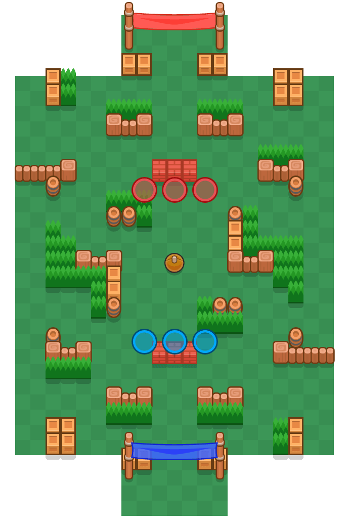 Super plage is a Brawlball map in Brawl Stars.