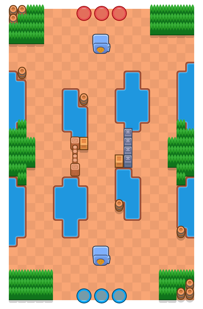 Ponte inalcançável is a Roubo map in Brawl Stars.