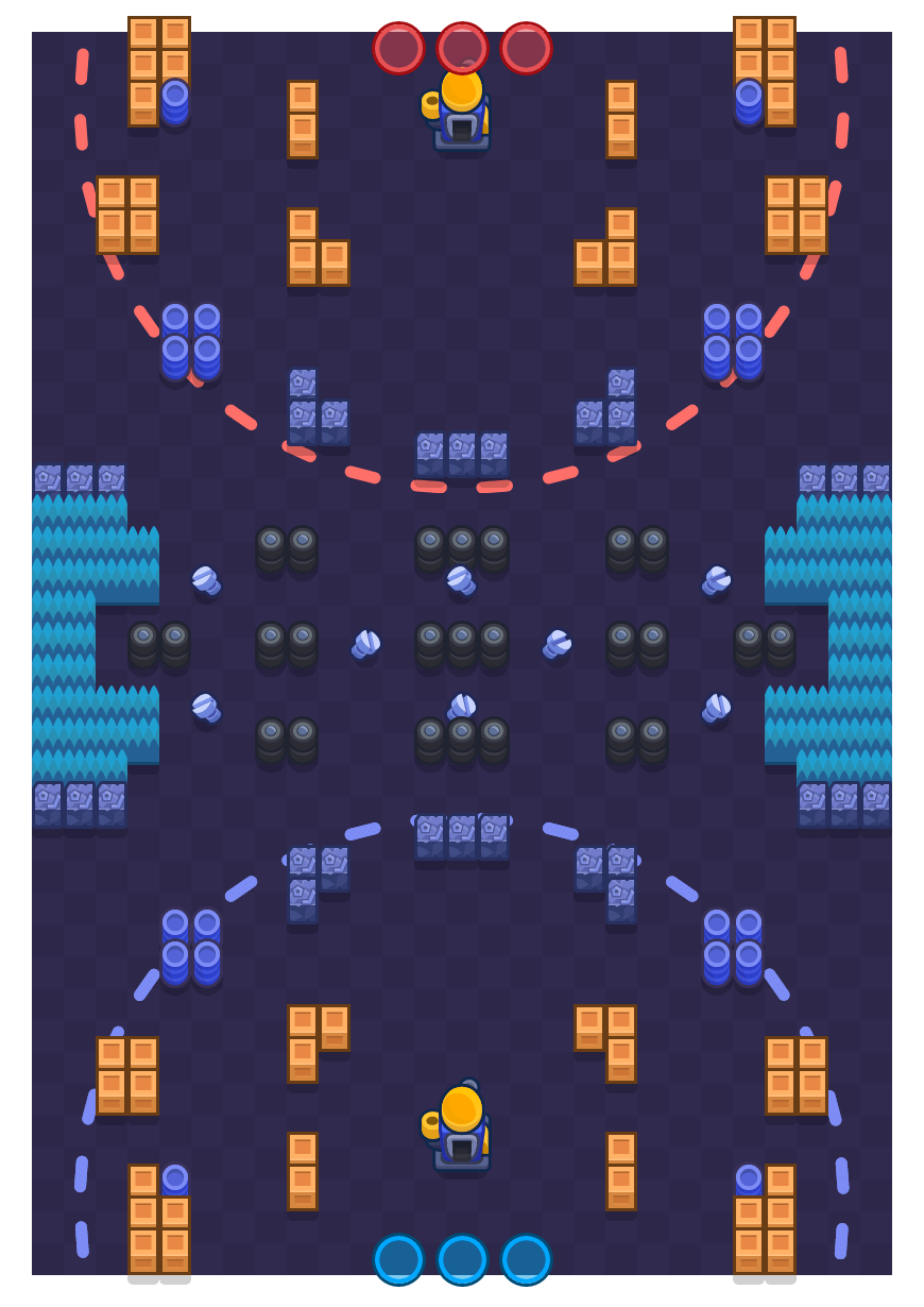Ensamblaje salvaje is a Asedio Brawl Stars map. Check out Ensamblaje salvaje's map picture for Asedio and the best and recommended brawlers in Brawl Stars.