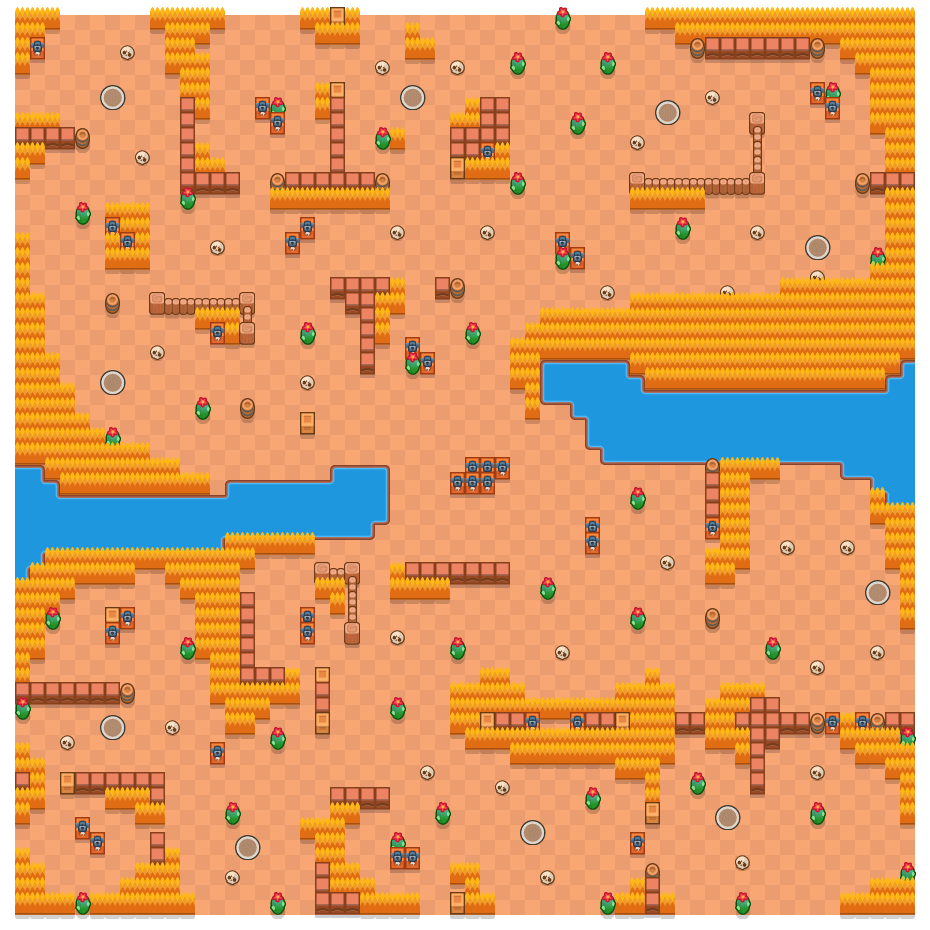Dark Passage is a Solo Showdown Brawl Stars map. Check out Dark Passage's map picture for Solo Showdown and the best and recommended brawlers in Brawl Stars.