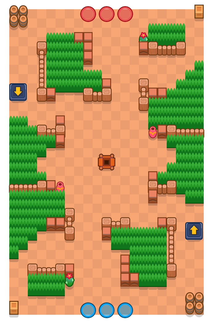 División celular is a Atrapagemas Brawl Stars map. Check out División celular's map picture for Atrapagemas and the best and recommended brawlers in Brawl Stars.
