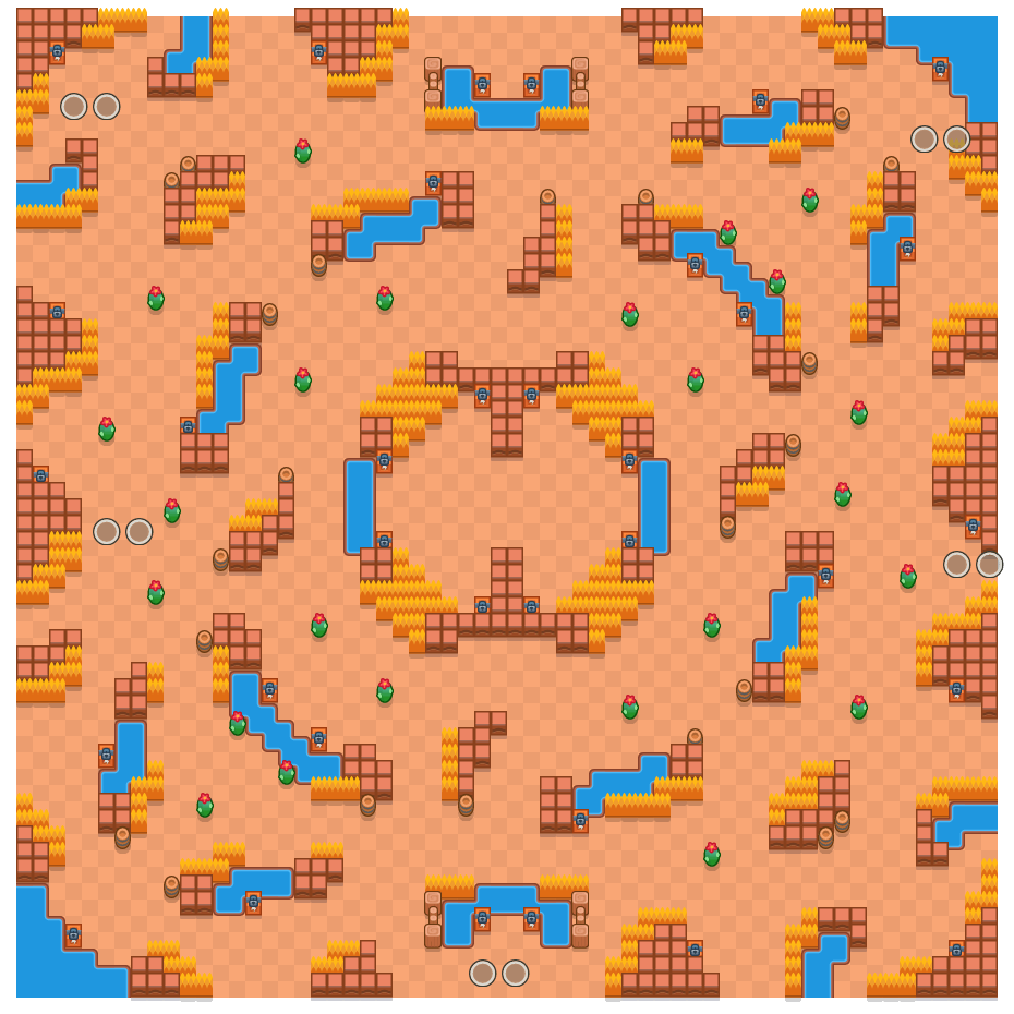 Royal Runway is a Duo Showdown Brawl Stars map. Check out Royal Runway's map picture for Duo Showdown and the best and recommended brawlers in Brawl Stars.