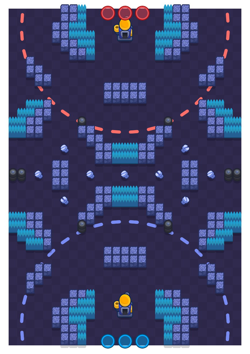 Ferro-velho is a Encurralado Brawl Stars map. Check out Ferro-velho's map picture for Encurralado and the best and recommended brawlers in Brawl Stars.