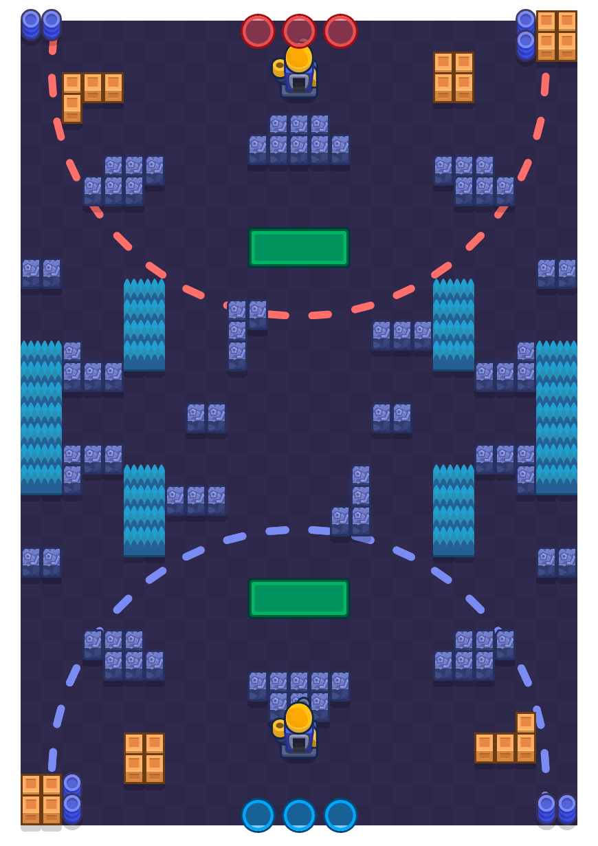 Disparo direto is a Encurralado Brawl Stars map. Check out Disparo direto's map picture for Encurralado and the best and recommended brawlers in Brawl Stars.