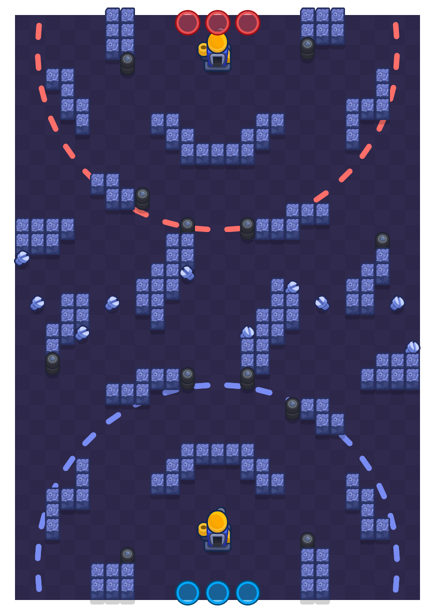 Embestida ensamblada is a Asedio Brawl Stars map. Check out Embestida ensamblada's map picture for Asedio and the best and recommended brawlers in Brawl Stars.