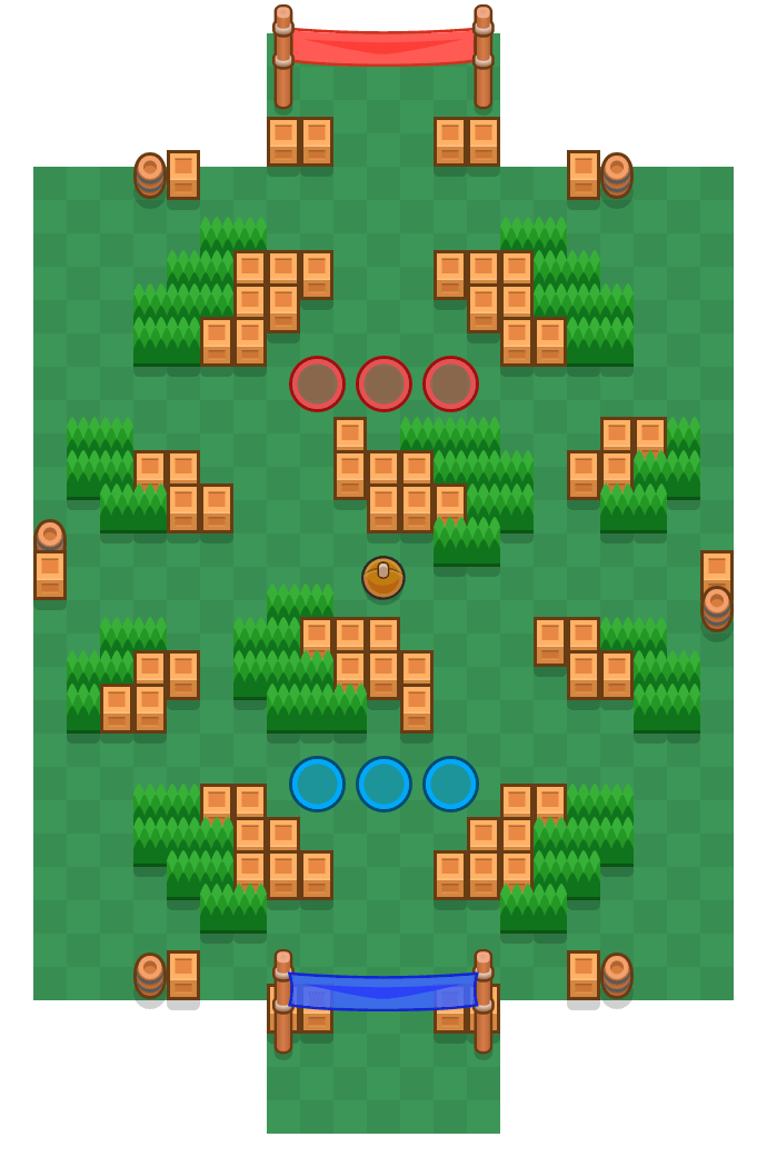 Foot sous le soleil is a Brawlball map in Brawl Stars.