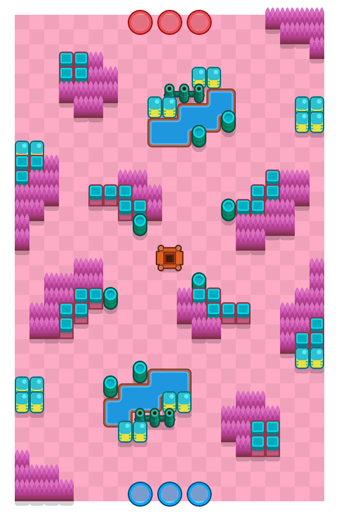 Acute Angle is a Gem Grab Brawl Stars map. Check out Acute Angle's map picture for Gem Grab and the best and recommended brawlers in Brawl Stars.