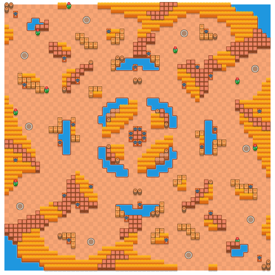 Deserted Vertex is a Solo Showdown Brawl Stars map. Check out Deserted Vertex's map picture for Solo Showdown and the best and recommended brawlers in Brawl Stars.