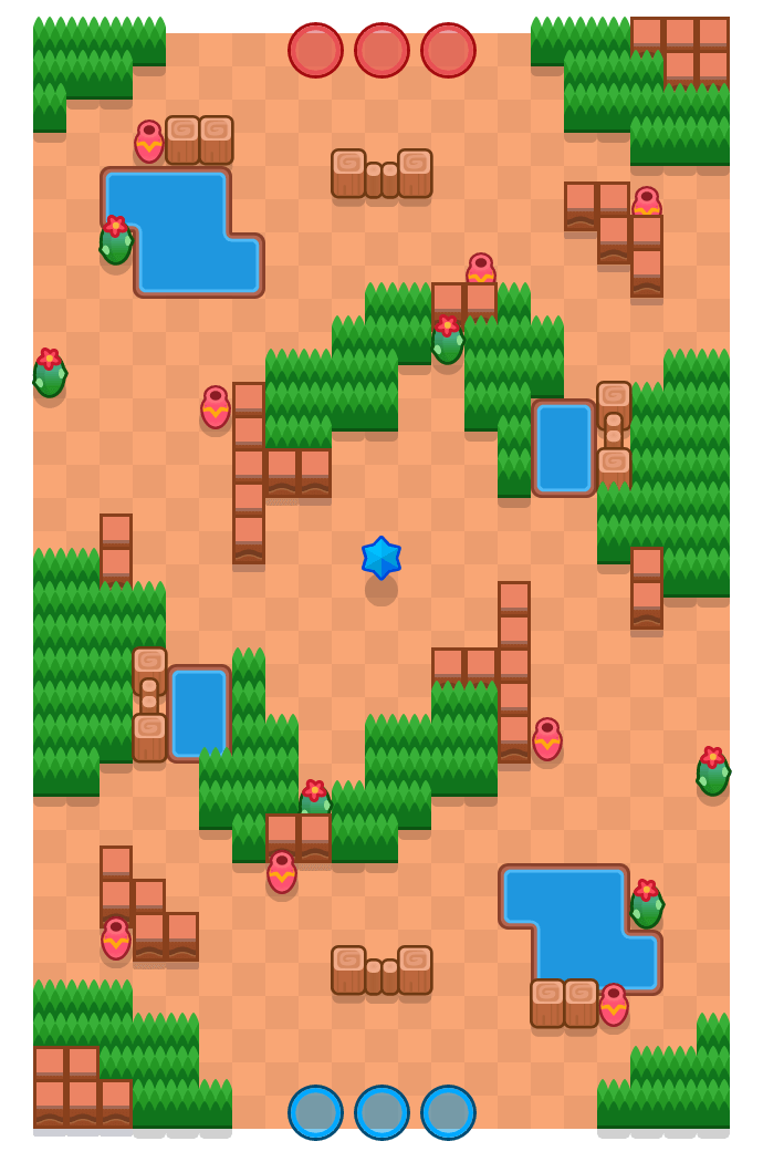 Hẻm núi rậm rạp is a Săn Sao Brawl Stars map. Check out Hẻm núi rậm rạp's map picture for Săn Sao and the best and recommended brawlers in Brawl Stars.