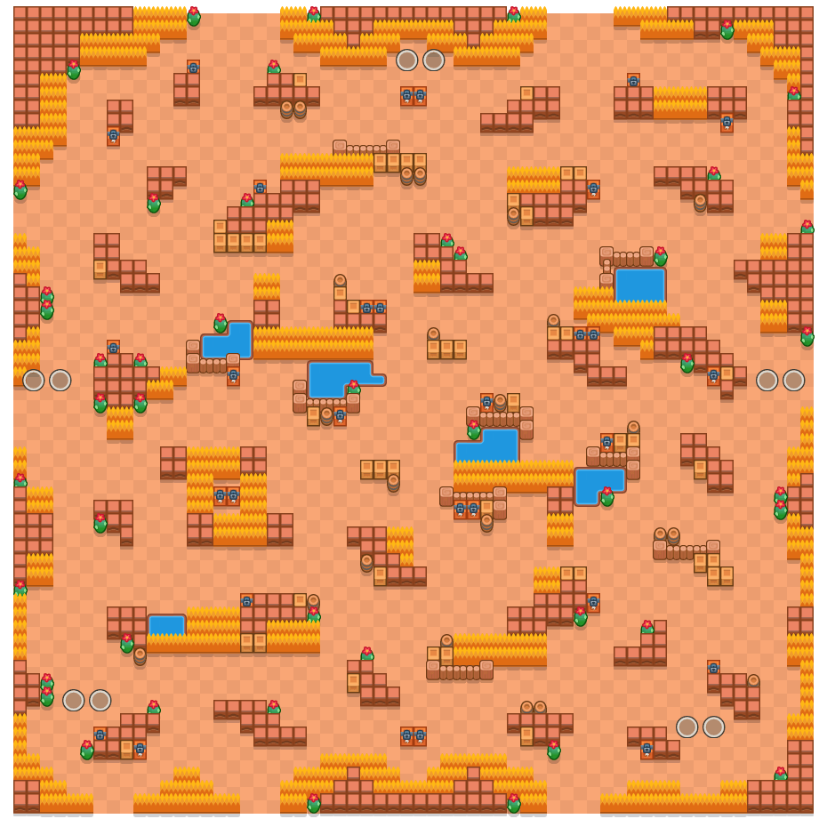 Critical Crossing is a Duo Showdown Brawl Stars map. Check out Critical Crossing's map picture for Duo Showdown and the best and recommended brawlers in Brawl Stars.