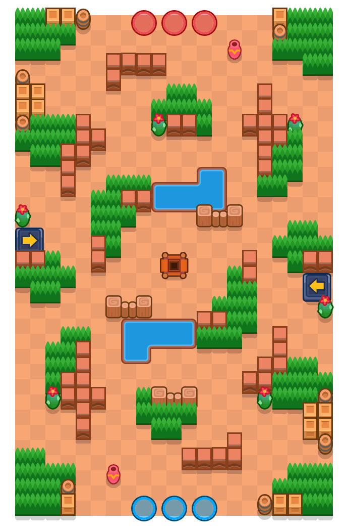 Escapada ideal is a Atrapagemas Brawl Stars map. Check out Escapada ideal's map picture for Atrapagemas and the best and recommended brawlers in Brawl Stars.