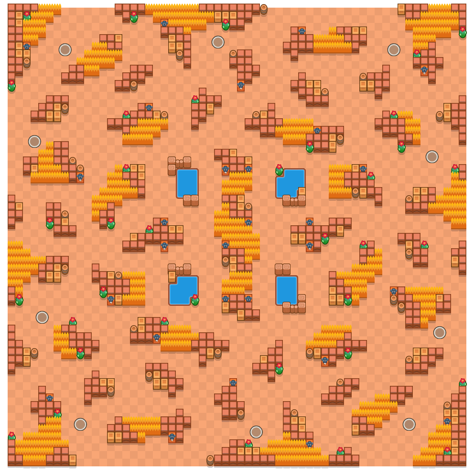 Circular Canyon is a Solo Showdown Brawl Stars map. Check out Circular Canyon's map picture for Solo Showdown and the best and recommended brawlers in Brawl Stars.