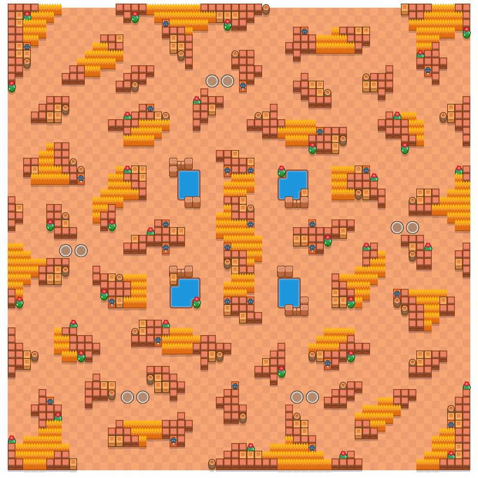 Circular Canyon is a Duo Showdown Brawl Stars map. Check out Circular Canyon's map picture for Duo Showdown and the best and recommended brawlers in Brawl Stars.