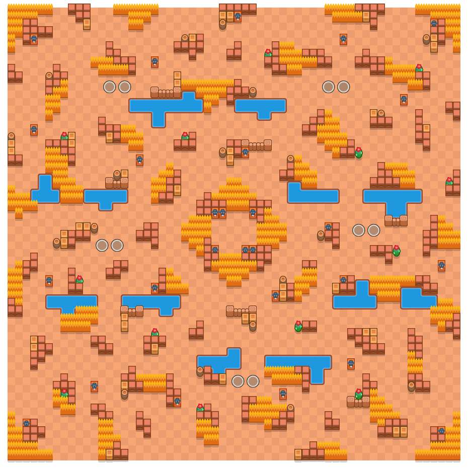 Safety Center is a Duo Showdown Brawl Stars map. Check out Safety Center's map picture for Duo Showdown and the best and recommended brawlers in Brawl Stars.