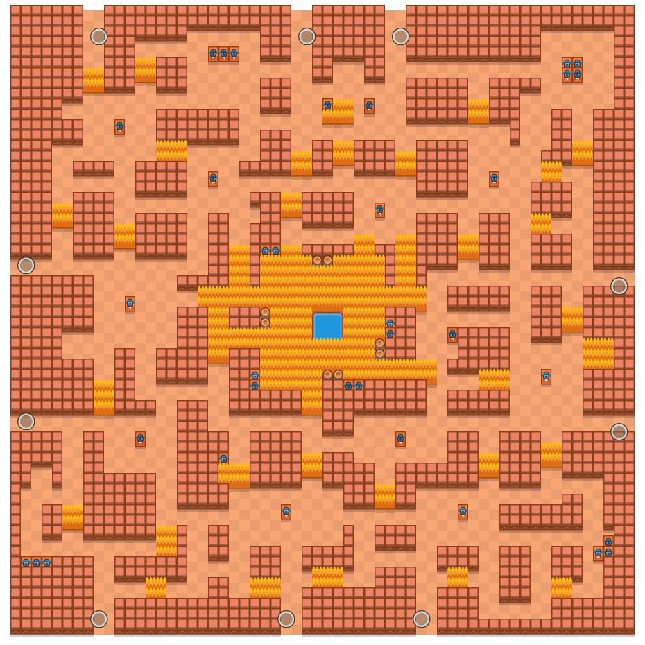 Cavern Churn is a Solo Showdown Brawl Stars map. Check out Cavern Churn's map picture for Solo Showdown and the best and recommended brawlers in Brawl Stars.