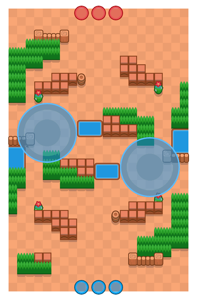 Verwoeste tempel is a Gevarenzone Brawl Stars map. Check out Verwoeste tempel's map picture for Gevarenzone and the best and recommended brawlers in Brawl Stars.