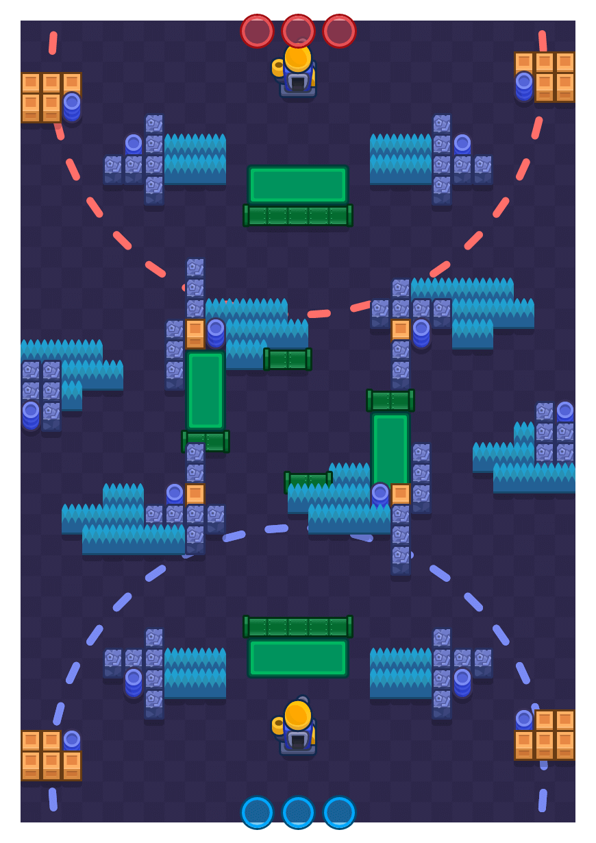 Cantiere recintato is a Assedio Brawl Stars map. Check out Cantiere recintato's map picture for Assedio and the best and recommended brawlers in Brawl Stars.