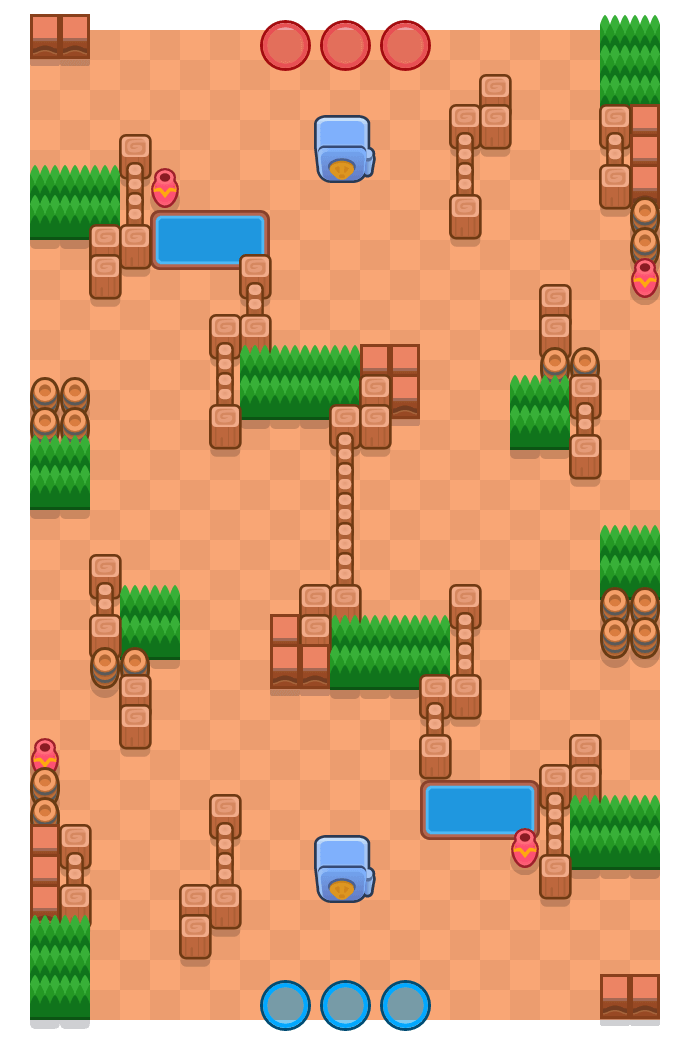 Crossroads is a Heist Brawl Stars map. Check out Crossroads's map picture for Heist and the best and recommended brawlers in Brawl Stars.