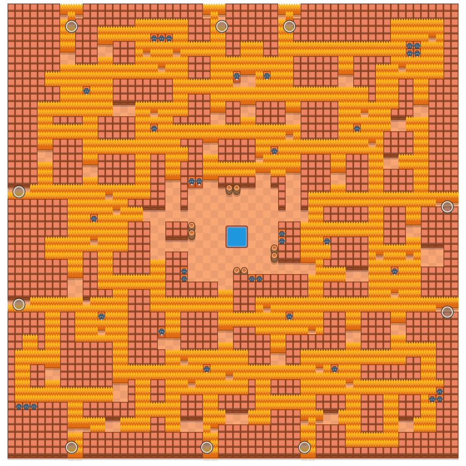 nruhC nrevaC is a Solo Showdown Brawl Stars map. Check out nruhC nrevaC's map picture for Solo Showdown and the best and recommended brawlers in Brawl Stars.