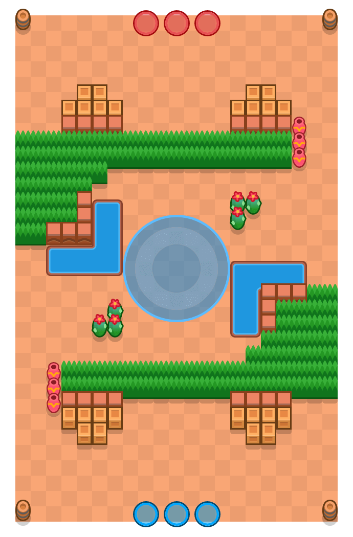 Ring di fuoco is a Dominio Brawl Stars map. Check out Ring di fuoco's map picture for Dominio and the best and recommended brawlers in Brawl Stars.