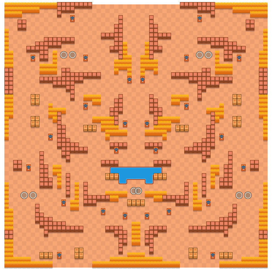 Shadow Spirits is a Duo Showdown Brawl Stars map. Check out Shadow Spirits's map picture for Duo Showdown and the best and recommended brawlers in Brawl Stars.