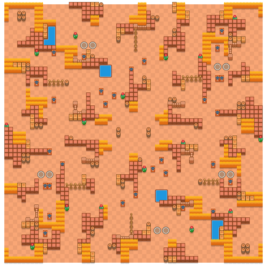 Victor Valley is a Duo Showdown Brawl Stars map. Check out Victor Valley's map picture for Duo Showdown and the best and recommended brawlers in Brawl Stars.