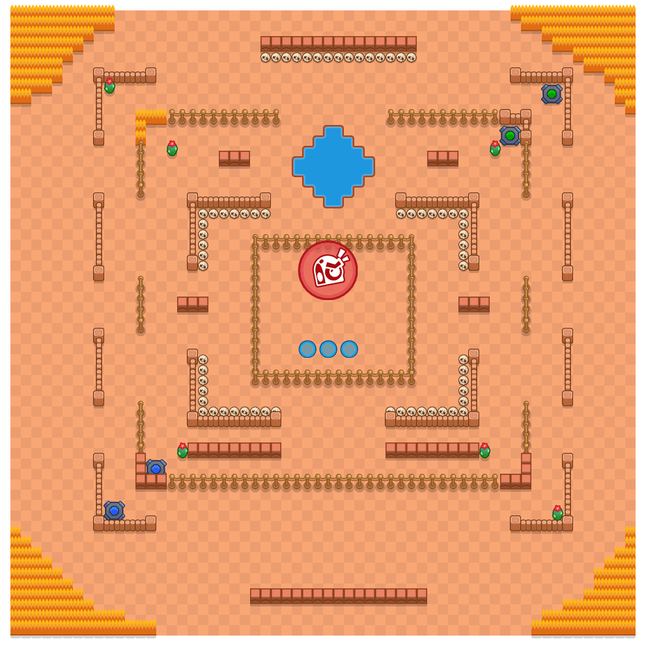 De encontro às cordas is a Robô Chefão Brawl Stars map. Check out De encontro às cordas's map picture for Robô Chefão and the best and recommended brawlers in Brawl Stars.