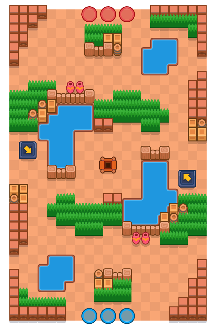 Presa inundada is a Atrapagemas Brawl Stars map. Check out Presa inundada's map picture for Atrapagemas and the best and recommended brawlers in Brawl Stars.