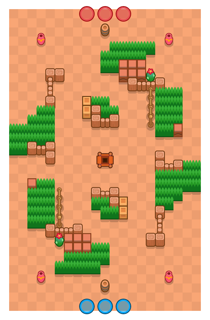 Caos en la arena is a Atrapagemas Brawl Stars map. Check out Caos en la arena's map picture for Atrapagemas and the best and recommended brawlers in Brawl Stars.