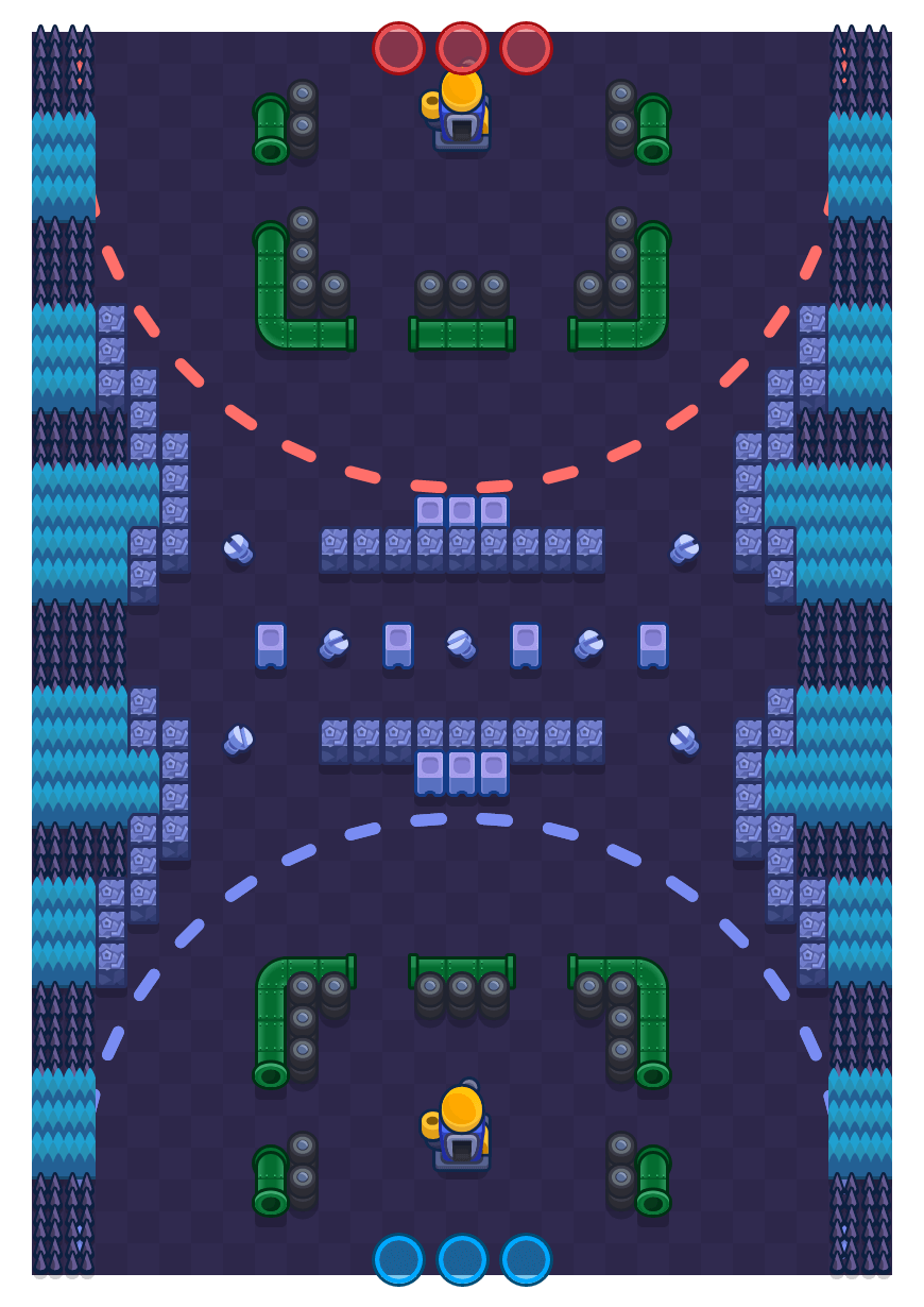 Cinturão enferrujado is a Encurralado Brawl Stars map. Check out Cinturão enferrujado's map picture for Encurralado and the best and recommended brawlers in Brawl Stars.