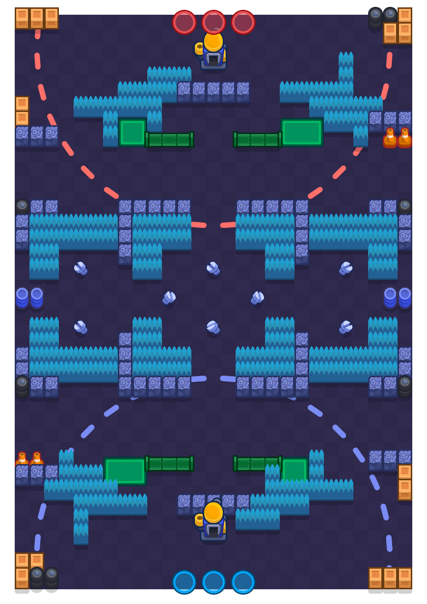 Rinha de robô is a Encurralado Brawl Stars map. Check out Rinha de robô's map picture for Encurralado and the best and recommended brawlers in Brawl Stars.