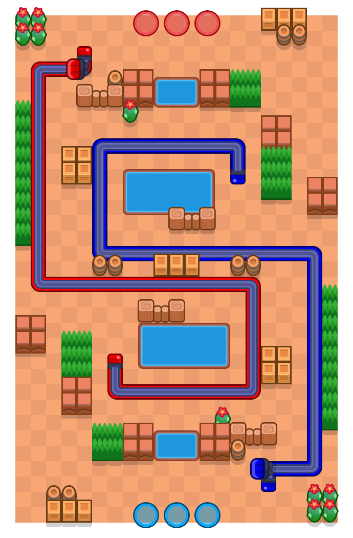 Rückzug is a Eskorte Brawl Stars map. Check out Rückzug's map picture for Eskorte and the best and recommended brawlers in Brawl Stars.