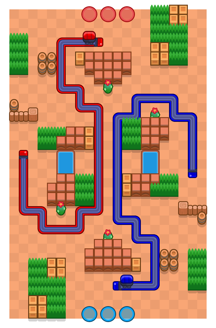 Rücktransport is a Eskorte Brawl Stars map. Check out Rücktransport's map picture for Eskorte and the best and recommended brawlers in Brawl Stars.