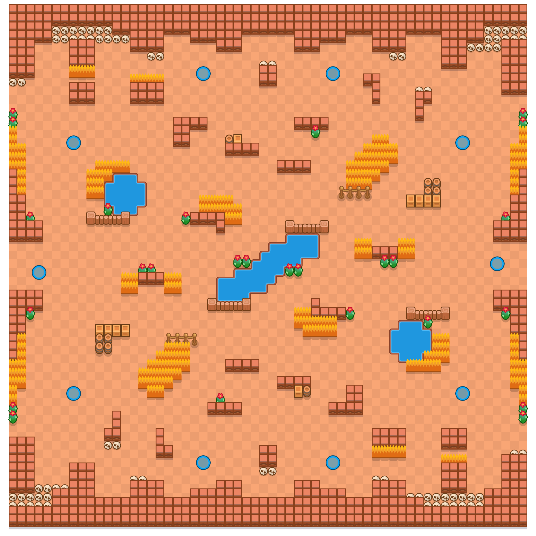 Perrengues is a Dia De Caça Brawl Stars map. Check out Perrengues's map picture for Dia De Caça and the best and recommended brawlers in Brawl Stars.