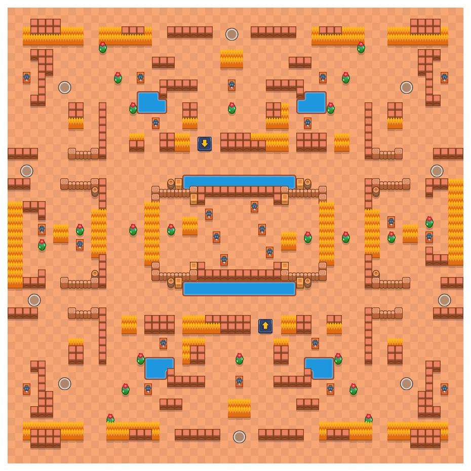 Zoomed Out is a Solo Showdown Brawl Stars map. Check out Zoomed Out's map picture for Solo Showdown and the best and recommended brawlers in Brawl Stars.