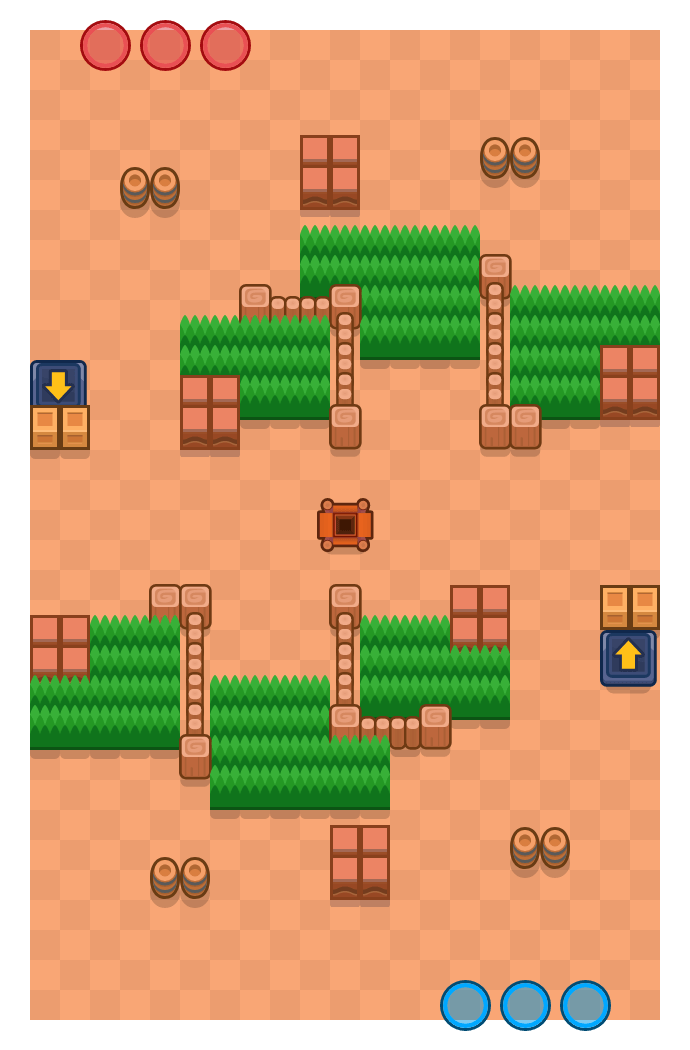 Four Doors is a Gem Grab Brawl Stars map. Check out Four Doors's map picture for Gem Grab and the best and recommended brawlers in Brawl Stars.